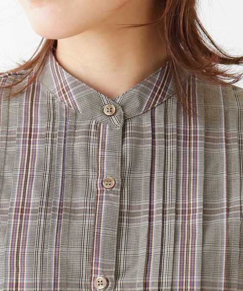 SHOO・LA・RUE(シューラルー)の「◆ピンタックバックリボンシャツ(シャツ/ブラウス・レディース・ライトベージュ/ブラウン系2/ダークグリーン/ブラウン系・03/04/02)」の10枚目の写真