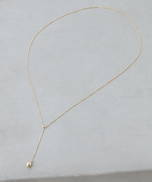 PAPILLONNER(パピヨネ)の「ステンレスドロップネックレス(ネックレス・レディース・ゴールド系その他/シルバー系その他/クリア/シルバー/ゴールド・FREE)」の6枚目の写真