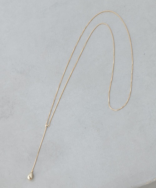 PAPILLONNER(パピヨネ)の「ステンレスドロップネックレス(ネックレス・レディース・ゴールド系その他/シルバー系その他/クリア/シルバー/ゴールド・FREE)」の7枚目の写真