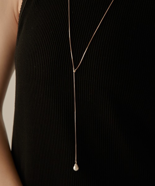 PAPILLONNER(パピヨネ)の「ステンレスドロップネックレス(ネックレス・レディース・ゴールド系その他/シルバー系その他/クリア/シルバー/ゴールド・FREE)」の18枚目の写真