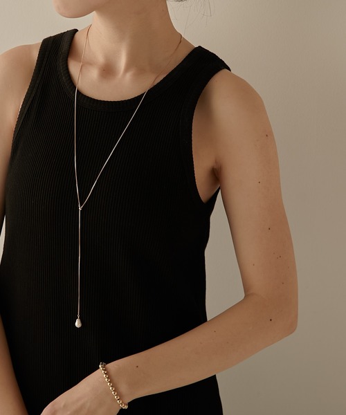 PAPILLONNER(パピヨネ)の「ステンレスドロップネックレス(ネックレス・レディース・ゴールド系その他/シルバー系その他/クリア/シルバー/ゴールド・FREE)」の19枚目の写真