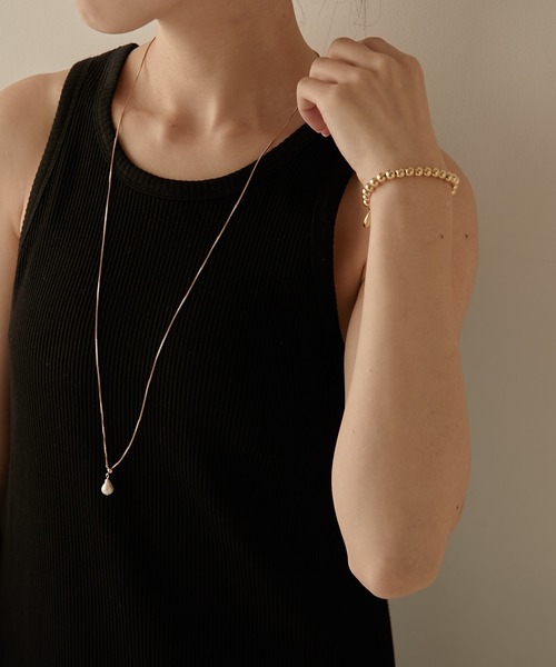 PAPILLONNER(パピヨネ)の「ステンレスドロップネックレス(ネックレス・レディース・ゴールド系その他/シルバー系その他/クリア/シルバー/ゴールド・FREE)」の21枚目の写真