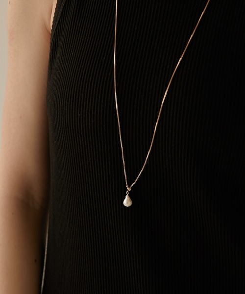 PAPILLONNER(パピヨネ)の「ステンレスドロップネックレス(ネックレス・レディース・ゴールド系その他/シルバー系その他/クリア/シルバー/ゴールド・FREE)」の22枚目の写真