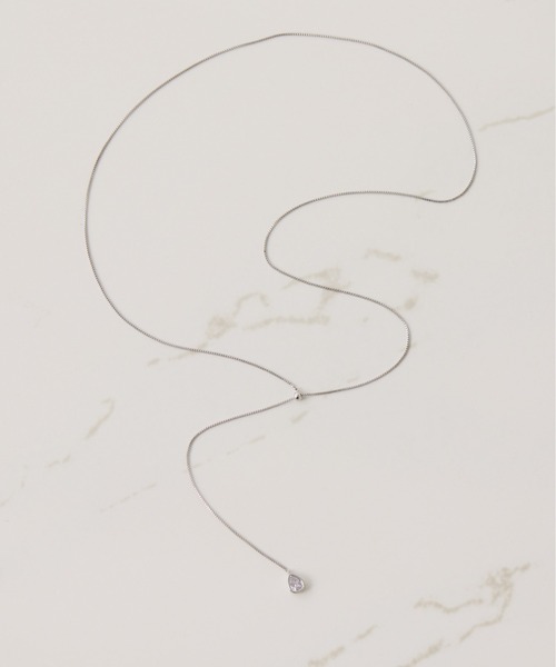 PAPILLONNER(パピヨネ)の「ステンレスドロップネックレス(ネックレス・レディース・ゴールド系その他/シルバー系その他/クリア/シルバー/ゴールド・FREE)」の16枚目の写真