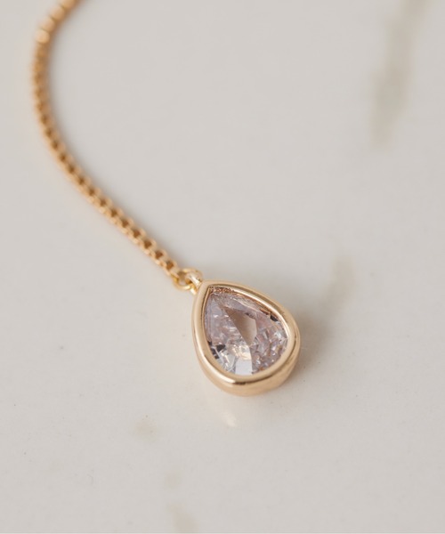 PAPILLONNER(パピヨネ)の「ステンレスドロップネックレス(ネックレス・レディース・ゴールド系その他/シルバー系その他/クリア/シルバー/ゴールド・FREE)」の14枚目の写真