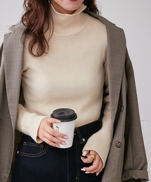 CIAOPANIC TYPY | アンチピリング配色ステッチタートルニット(ニット/セーター)