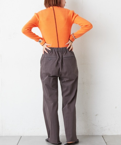 CIAOPANIC TYPY（チャオパニックティピー）の「【WEB限定】アンチピリング配色ステッチタートルニット（ニット/セーター・レディース・ブラック/オフホワイト/カーキ/オレンジ/ピンク/グリーン/グレー系その他/バイオレット/ホワイト/オリーブ・ONE SIZE）」の13枚目の写真