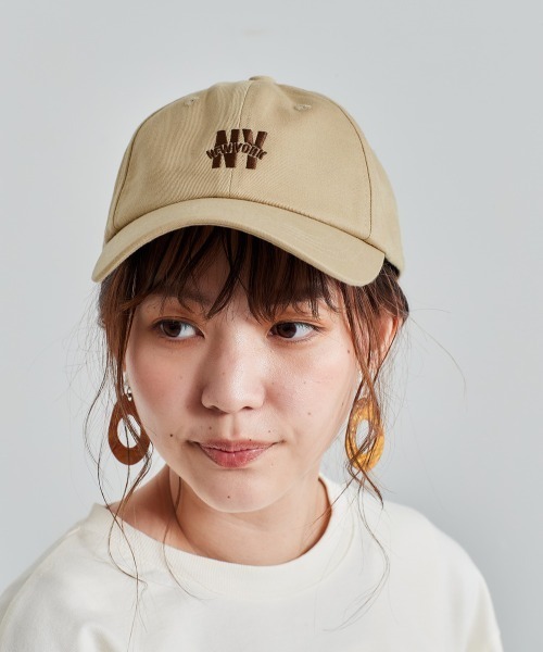 cepo（セポ）の「カレッジロゴベースボールＣＡＰ（キャップ・レディース・ブラック/ベージュ/グリーン・FREE）」の3枚目の写真