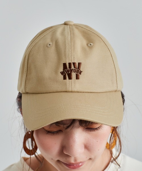 cepo（セポ）の「カレッジロゴベースボールＣＡＰ（キャップ・レディース・ブラック/ベージュ/グリーン・FREE）」の5枚目の写真