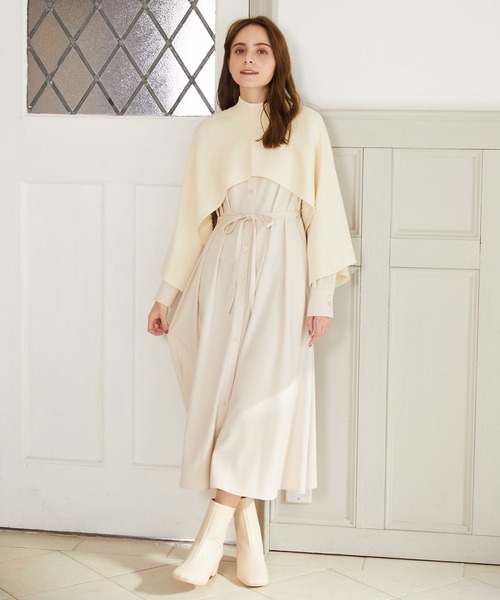 Rewde（ルゥデ）の「【3WAY】ニットベスト（1R14-09197）（ニット/セーター・レディース・ホワイト/ブラック/モカ・M）」の7枚目の写真