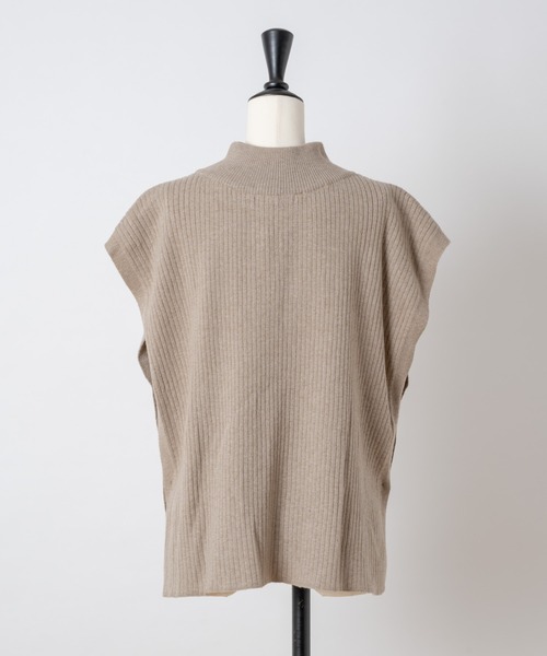 Rewde（ルゥデ）の「【3WAY】ニットベスト（1R14-09197）（ニット/セーター・レディース・ホワイト/ブラック/モカ・M）」の16枚目の写真