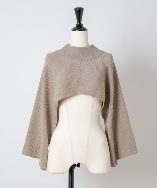 Rewde（ルゥデ）の「【3WAY】ニットベスト（1R14-09197）（ニット/セーター・レディース・ホワイト/ブラック/モカ・M）」の6枚目の写真