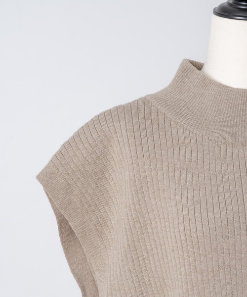 Rewde（ルゥデ）の「【3WAY】ニットベスト（1R14-09197）（ニット/セーター・レディース・ホワイト/ブラック/モカ・M）」の9枚目の写真