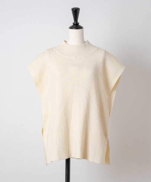 Rewde（ルゥデ）の「【3WAY】ニットベスト（1R14-09197）（ニット/セーター・レディース・ホワイト/ブラック/モカ・M）」の22枚目の写真