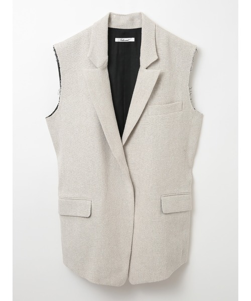 enchainement（アンシェヌマン）の「Silk Linen Vest（ベスト