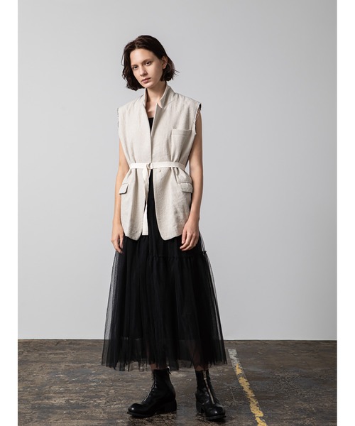 enchainement（アンシェヌマン）の「Silk Linen Vest（ベスト）」 - WEAR