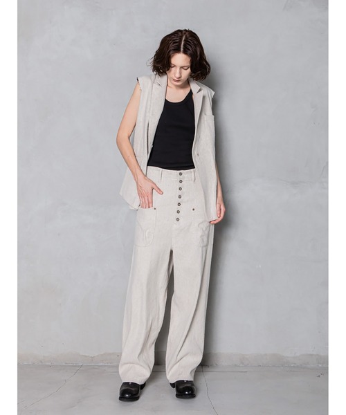 enchainement（アンシェヌマン）の「Silk Linen Vest（ベスト）」 - WEAR