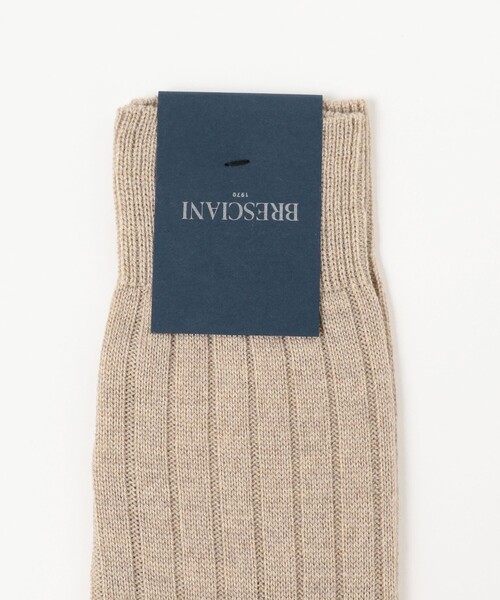 Bresciani（ブレシアニ）の「BRESCIANI / ウールナイロン リブソックス（ソックス/靴下・メンズ・パープル系その他3/グリーン系その他4/オレンジ/イエロー系その他5/レッド系その他7/ライトブラウン/ベージュ/ブルー/グレー/グリーン/グレー系その他/ブラウン・ONE SIZE）」の15枚目の写真