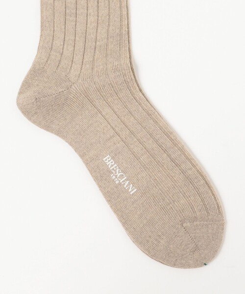 Bresciani（ブレシアニ）の「BRESCIANI / ウールナイロン リブソックス（ソックス/靴下・メンズ・パープル系その他3/グリーン系その他4/オレンジ/イエロー系その他5/レッド系その他7/ライトブラウン/ベージュ/ブルー/グレー/グリーン/グレー系その他/ブラウン・ONE SIZE）」の16枚目の写真