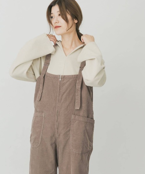 EKAL（エカル）の「EKAL　レイクショアコーデュロイサロペット（サロペット/オーバーオール・レディース・ベージュ/グレー・FREE）」の19枚目の写真