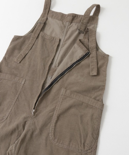 EKAL（エカル）の「EKAL　レイクショアコーデュロイサロペット（サロペット/オーバーオール・レディース・ベージュ/グレー・FREE）」の13枚目の写真