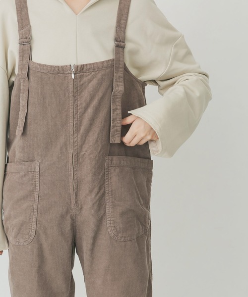 EKAL（エカル）の「EKAL　レイクショアコーデュロイサロペット（サロペット/オーバーオール・レディース・ベージュ/グレー・FREE）」の14枚目の写真