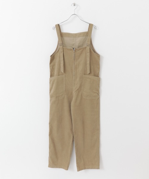 EKAL（エカル）の「EKAL　レイクショアコーデュロイサロペット（サロペット/オーバーオール・レディース・ベージュ/グレー・FREE）」の7枚目の写真