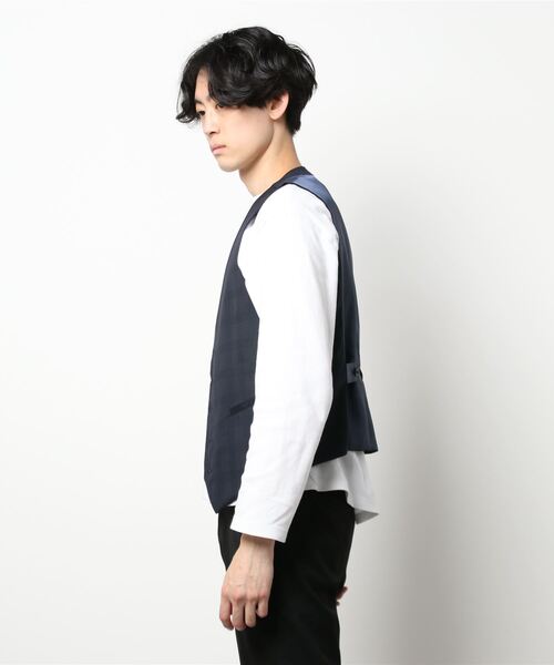 MONSIEUR NICOLE（ムッシュニコル）の「リバーシブルベスト（ベスト・メンズ・ブルー系2/ブルー系1・LARGE/MEDIUM/X-LARGE）」の5枚目の写真