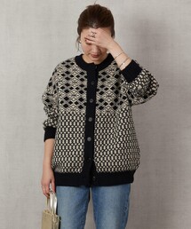 FREAK'S STORE | ▽【WEB限定】ジャガード2WAYクルーネックカーディガン(カーディガン/ボレロ)