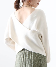 クロスカシュクールニット