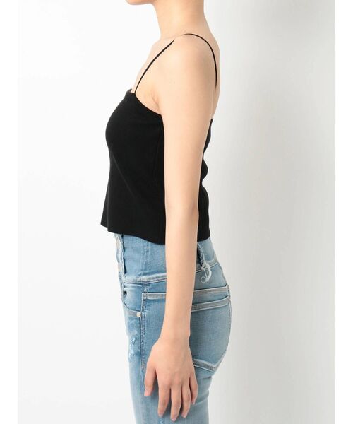 EMODA(エモダ)の「ミニマルボックスキャミ(キャミソール・レディース・ホワイト/ブラック・FREE)」の5枚目の写真