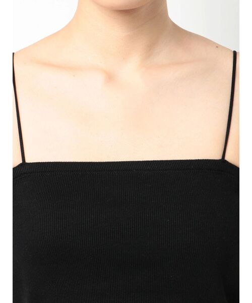 EMODA(エモダ)の「ミニマルボックスキャミ(キャミソール・レディース・ホワイト/ブラック・FREE)」の7枚目の写真