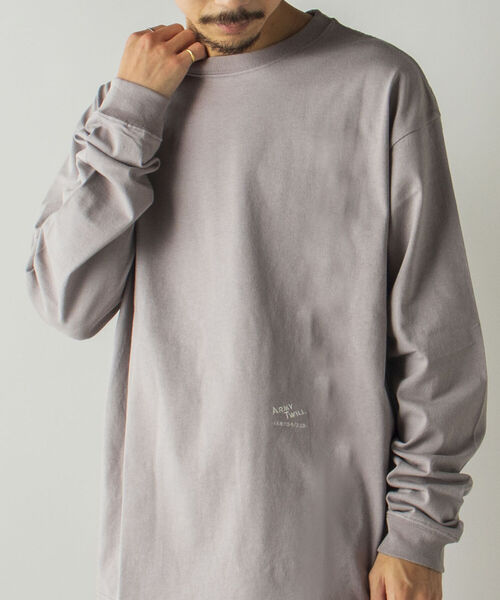 ARMY TWILL（アーミーツイル）の「【ARMY TWILL/アーミーツイル】GLOSTER別注 ロングスリーブTEE バックプリント（Tシャツ/カットソー・メンズ・チャコールグレー/ライトグレー/オフホワイト・MEDIUM/LARGE）」の16枚目の写真
