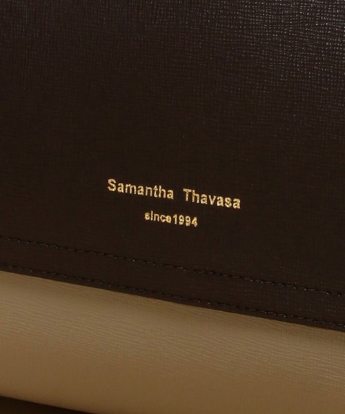 Samantha Thavasa(サマンサタバサ)の「バイカラーイタリアンスプレットレザートートバッグ 小サイズ(トートバッグ・レディース・ネイビー/ダークブラウン/グレイッシュベージュ・FREE)」の10枚目の写真