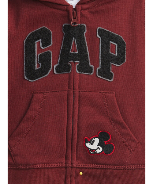 GAP(ギャップ)の「Babygap | ディズニー ミッキーマウス Gapロゴフーディー(パーカー・キッズ・ワイン・3-6M/6-12 M/12-18 M/18-24M)」の2枚目の写真