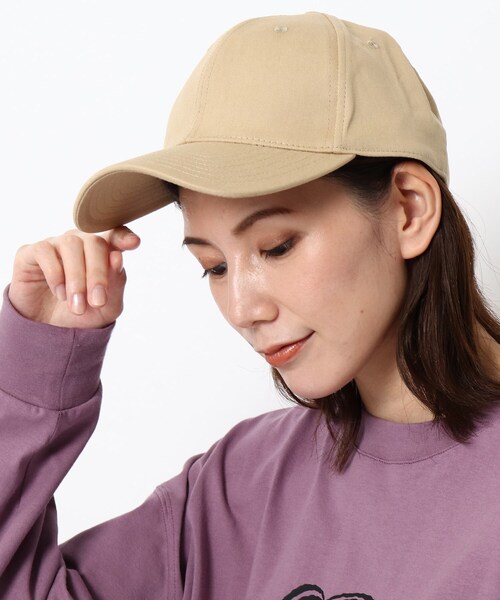 BASECONTROL(ベースコントロール)の「◆ベーシック コットンツイル ローキャップ(キャップ・レディース・ブラック/ベージュ/ブラック系/ベージュ系・99)」の3枚目の写真