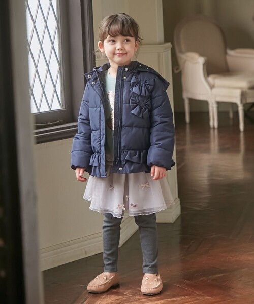 ANY（エニィ）の「リボンコート（その他アウター・キッズ・ブラウン系/ネイビー系/アイボリー系1/ライラック系/ピンク系・120/130/110/100）」の21枚目の写真