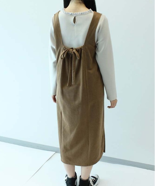 MB mint breeze(エムビーミントブリーズ)の「【M~5L大きいサイズ 】衿フリルレース使い カットソー(Tシャツ/カットソー・レディース・ベージュ/チャコールグレー/ブラウン・3L/M/L/LL/4L/5L)」の17枚目の写真