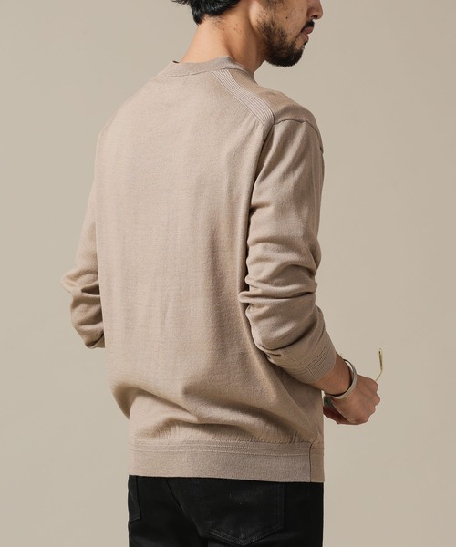 ニット 「毛玉レスニット」 ファインゲージＶカーディガン