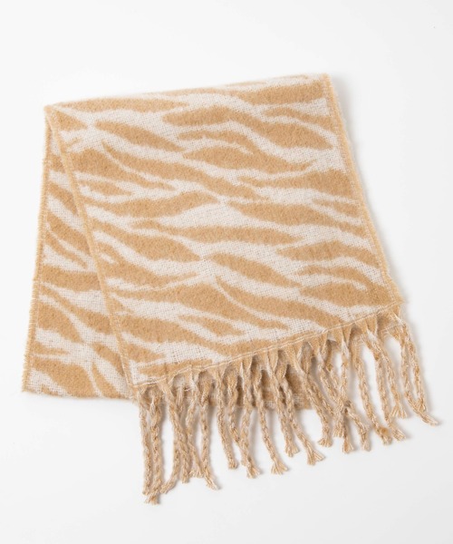 WEGO(ウィゴー)の「WEGO/ワイドフリンジストール(マフラー・レディース・ブラック/ベージュ/オフホワイト/ライム/オレンジ/ライトブラウン/その他1/その他2/その他3・FREE)」の13枚目の写真