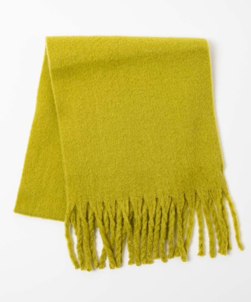 WEGO(ウィゴー)の「WEGO/ワイドフリンジストール(マフラー・レディース・ブラック/ベージュ/オフホワイト/ライム/オレンジ/ライトブラウン/その他1/その他2/その他3・FREE)」の12枚目の写真