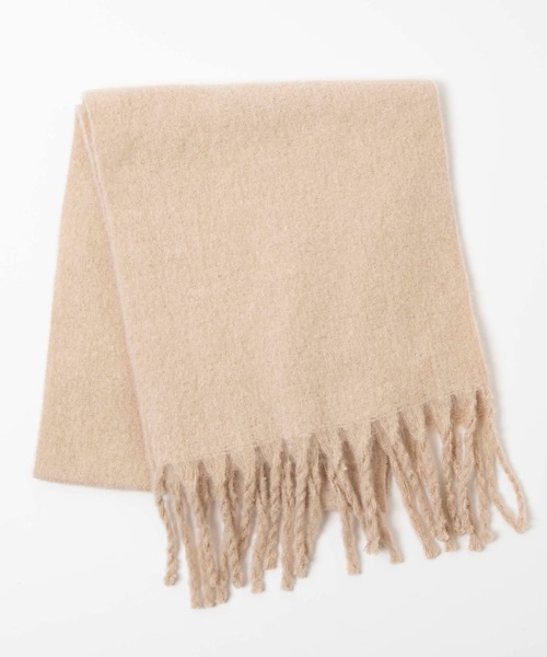 WEGO(ウィゴー)の「WEGO/ワイドフリンジストール(マフラー・レディース・ブラック/ベージュ/オフホワイト/ライム/オレンジ/ライトブラウン/その他1/その他2/その他3・FREE)」の11枚目の写真