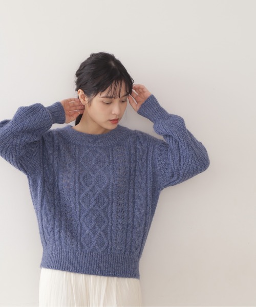 JILL by JILL STUART フワフワユルケーブルニット JILL by JILL STUART（ジルバイジルスチュアート）の「◇フワフワユル