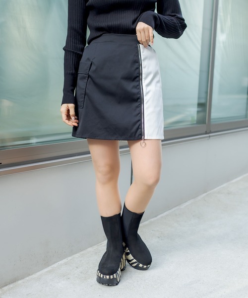 RASVOA(ラスボア)の「モノトーンミニスカート(スカート・レディース・ブラック・FREE)」の19枚目の写真