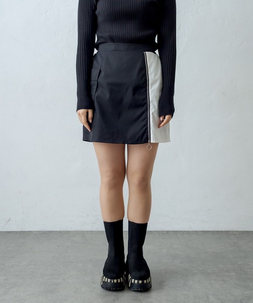 RASVOA(ラスボア)の「モノトーンミニスカート(スカート・レディース・ブラック・FREE)」の16枚目の写真