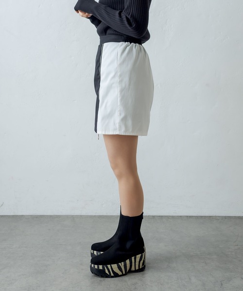 RASVOA(ラスボア)の「モノトーンミニスカート(スカート・レディース・ブラック・FREE)」の14枚目の写真
