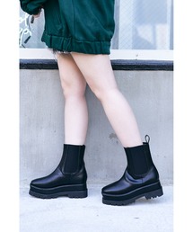 DULCIS REGALO | DulcisRegalo(ドルキスレガロ)二段底サイドゴアショートブーツ(ブーツ)