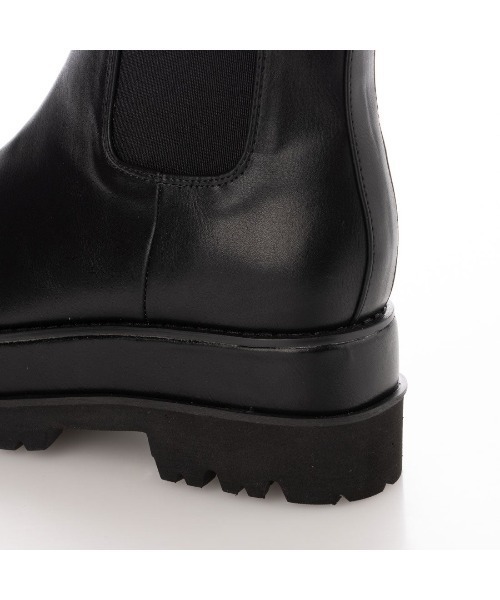 DULCIS REGALO（ドルキス レガロ）の「DulcisRegalo(ドルキスレガロ)二段底サイドゴアショートブーツ（ブーツ・レディース・ブラック・LL/M/L/S）」の10枚目の写真