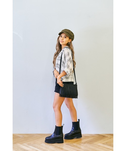 DULCIS REGALO（ドルキス レガロ）の「DulcisRegalo(ドルキスレガロ)二段底サイドゴアショートブーツ（ブーツ・レディース・ブラック・LL/M/L/S）」の18枚目の写真