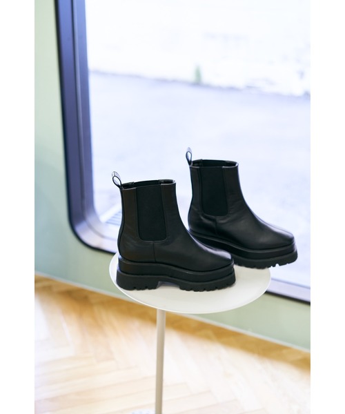 DULCIS REGALO（ドルキス レガロ）の「DulcisRegalo(ドルキスレガロ)二段底サイドゴアショートブーツ（ブーツ・レディース・ブラック・LL/M/L/S）」の19枚目の写真